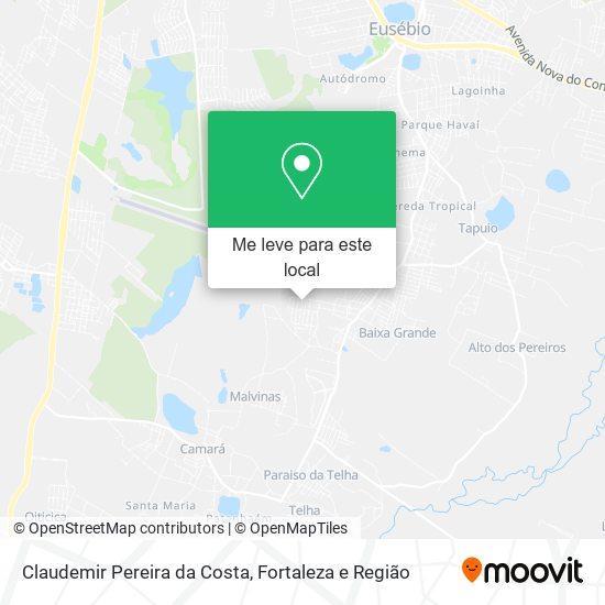 Claudemir Pereira da Costa mapa