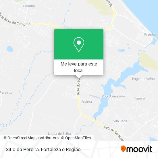 Sítio da Pereira mapa