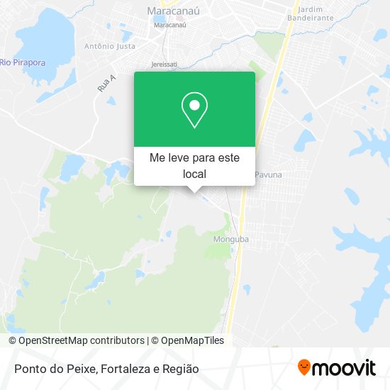 Ponto do Peixe mapa