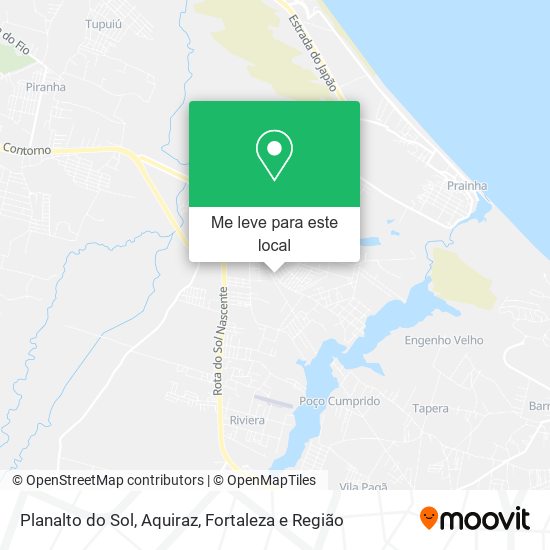 Planalto do Sol, Aquiraz mapa