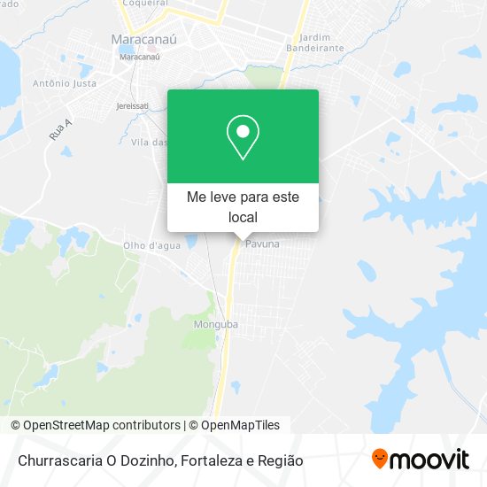 Churrascaria O Dozinho mapa