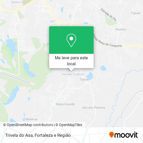 Trivela do Asa mapa