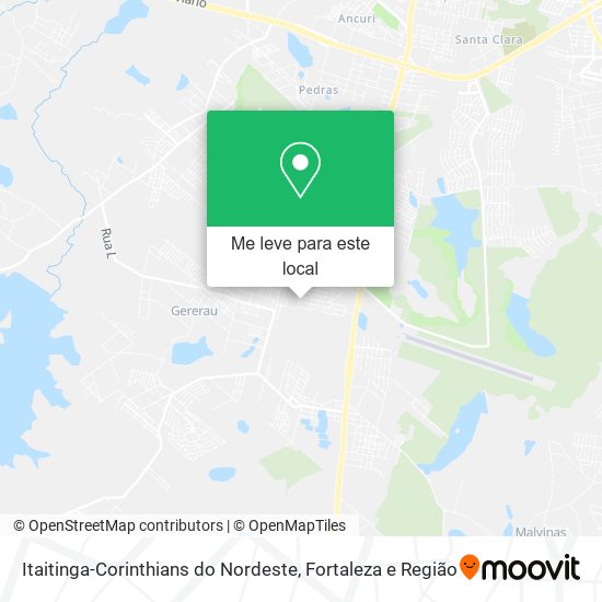 Itaitinga-Corinthians do Nordeste mapa