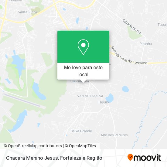Chacara Menino Jesus mapa