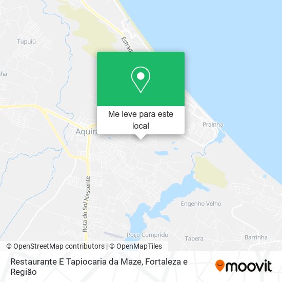 Restaurante E Tapiocaria da Maze mapa