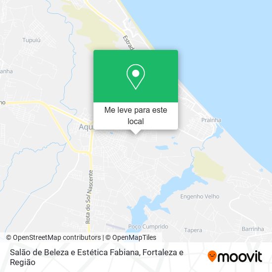 Salão de Beleza e Estética Fabiana mapa