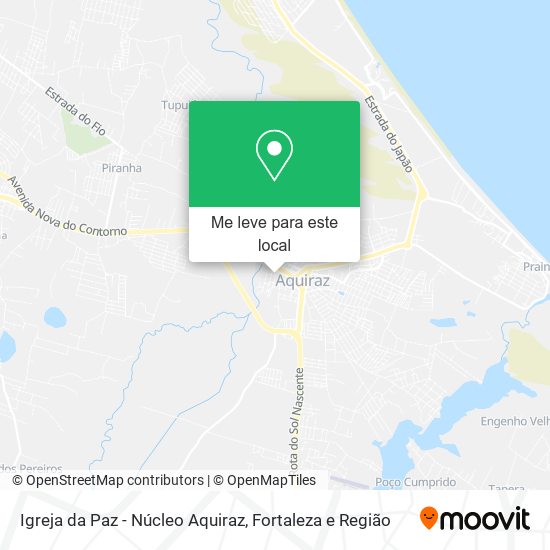 Igreja da Paz - Núcleo Aquiraz mapa