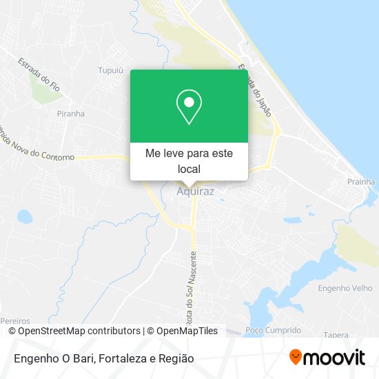 Engenho O Bari mapa