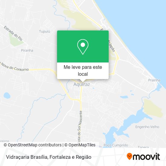 Vidraçaria Brasília mapa