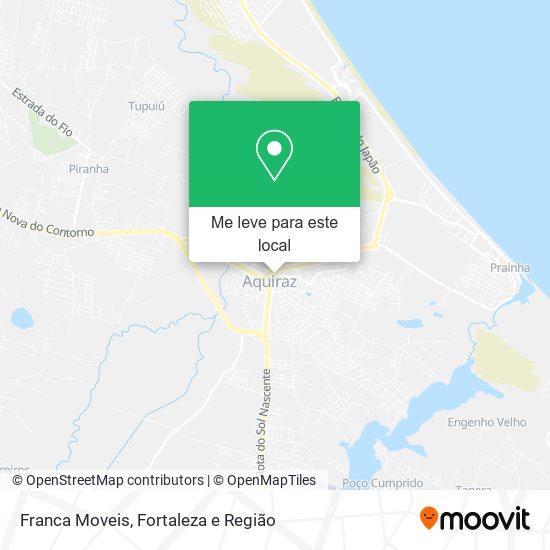 Franca Moveis mapa
