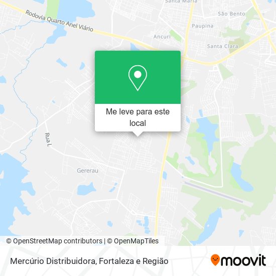 Mercúrio Distribuidora mapa