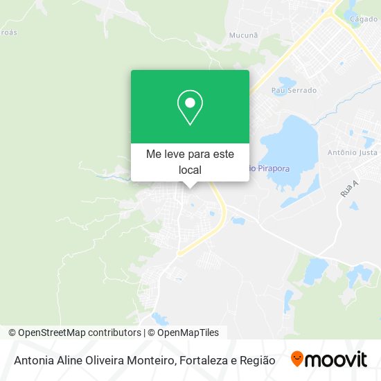 Antonia Aline Oliveira Monteiro mapa