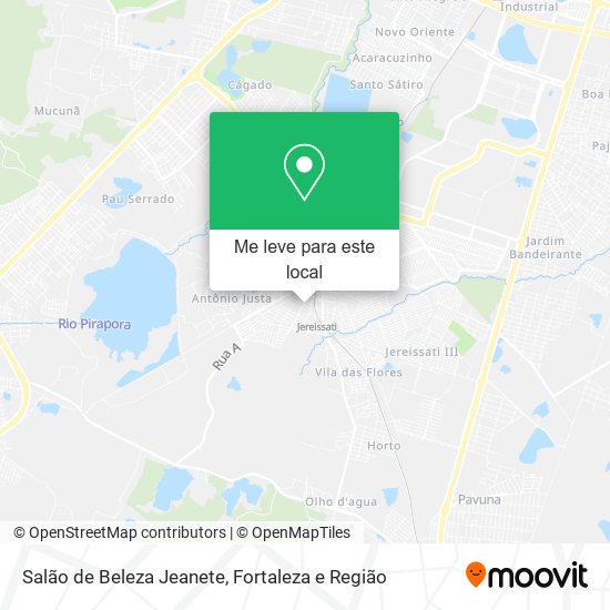 Salão de Beleza Jeanete mapa