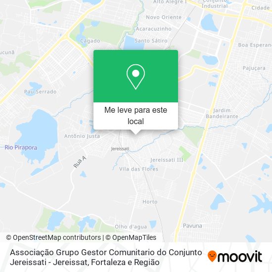 Associação Grupo Gestor Comunitario do Conjunto Jereissati - Jereissat mapa