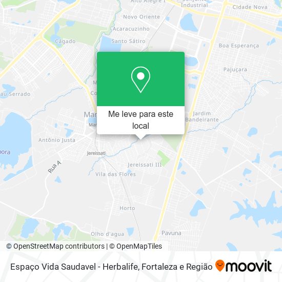 Espaço Vida Saudavel - Herbalife mapa