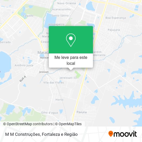 M M Construções mapa