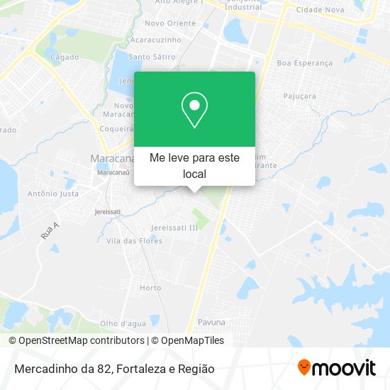Mercadinho da 82 mapa