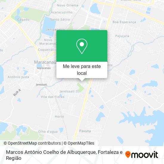 Marcos Antônio Coelho de Albuquerque mapa