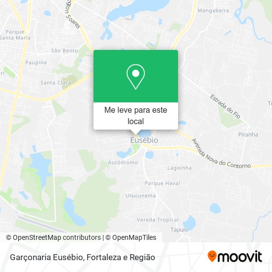 Garçonaria Eusébio mapa