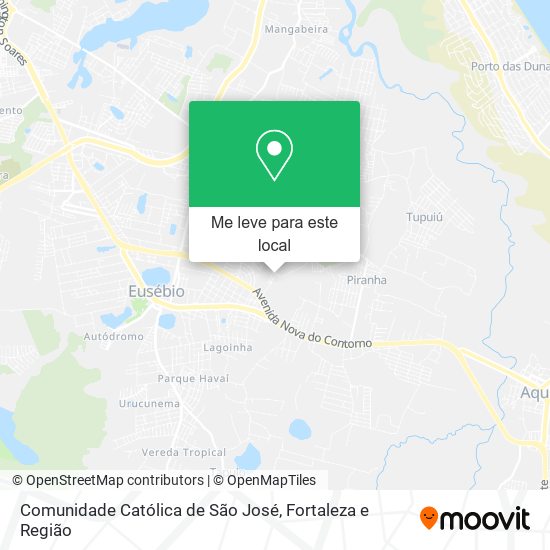 Comunidade Católica de São José mapa