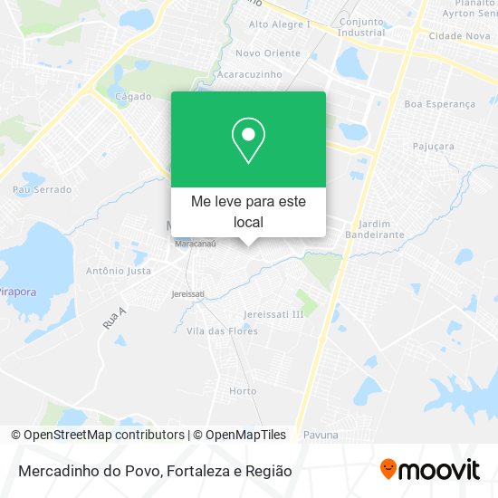 Mercadinho do Povo mapa