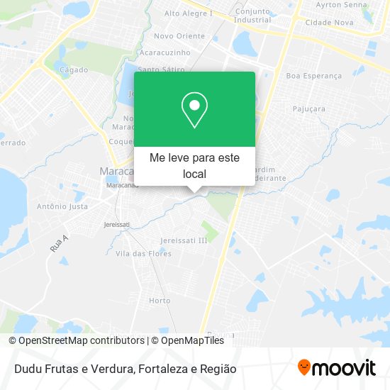 Dudu Frutas e Verdura mapa