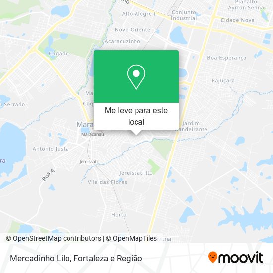 Mercadinho Lilo mapa