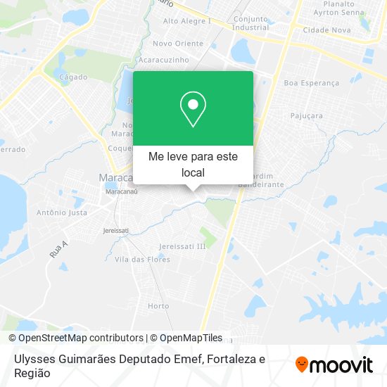 Ulysses Guimarães Deputado Emef mapa