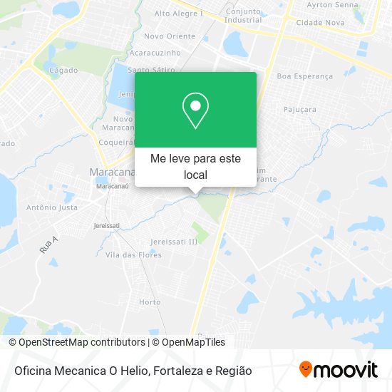 Oficina Mecanica O Helio mapa