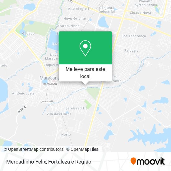 Mercadinho Felix mapa