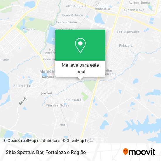 Sítio Spettu's Bar mapa