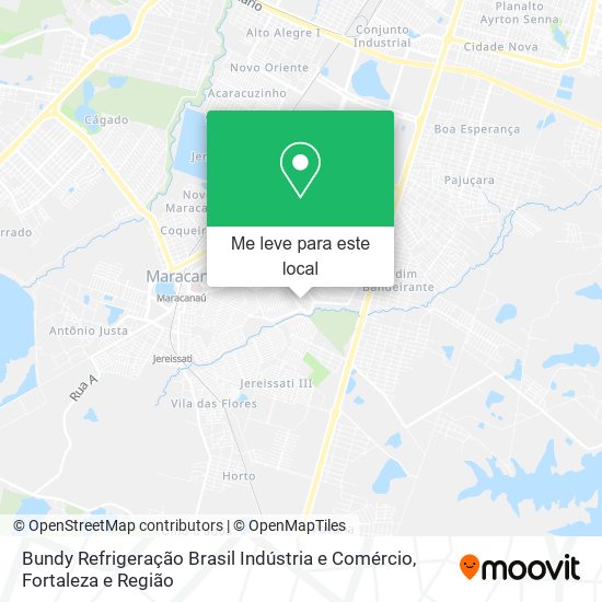 Bundy Refrigeração Brasil Indústria e Comércio mapa