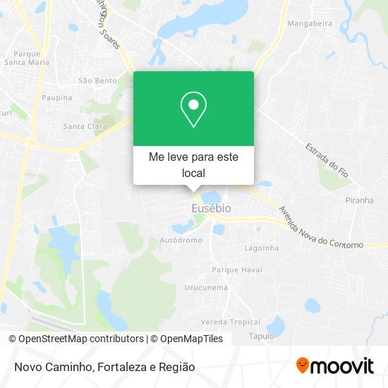 Novo Caminho mapa