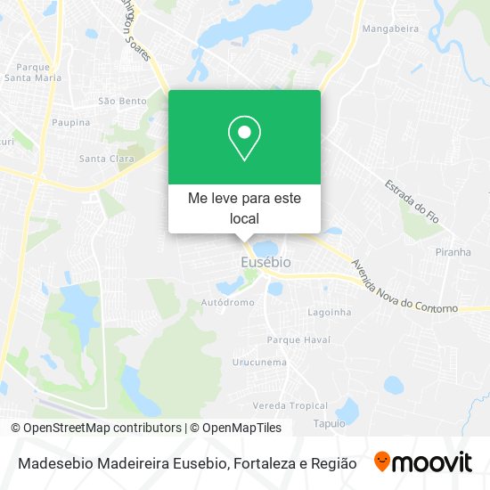 Madesebio Madeireira Eusebio mapa