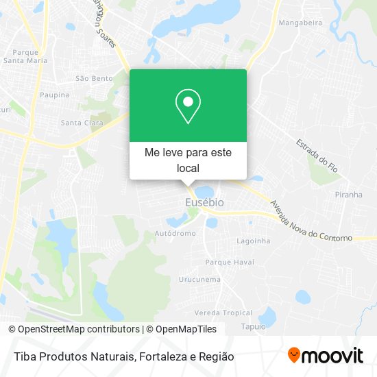 Tiba Produtos Naturais mapa