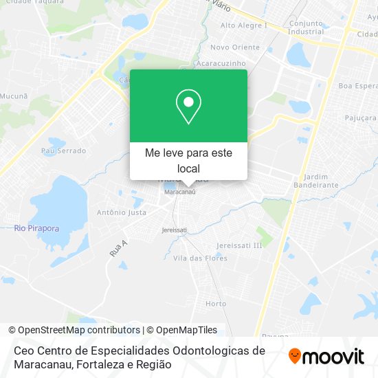 Ceo Centro de Especialidades Odontologicas de Maracanau mapa