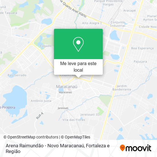 Arena Raimundão - Novo Maracanaú mapa