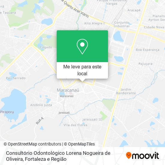 Consultório Odontológico Lorena Nogueira de Oliveira mapa