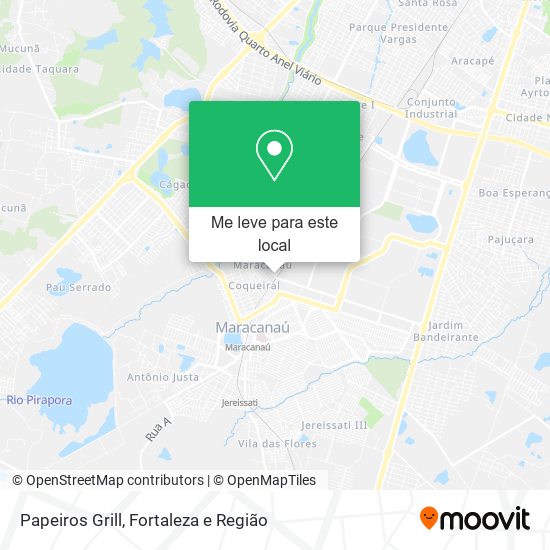 Papeiros Grill mapa