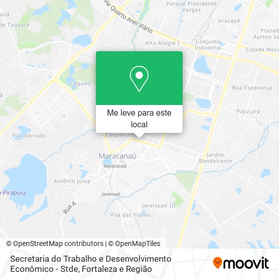 Secretaria do Trabalho e Desenvolvimento Econômico - Stde mapa