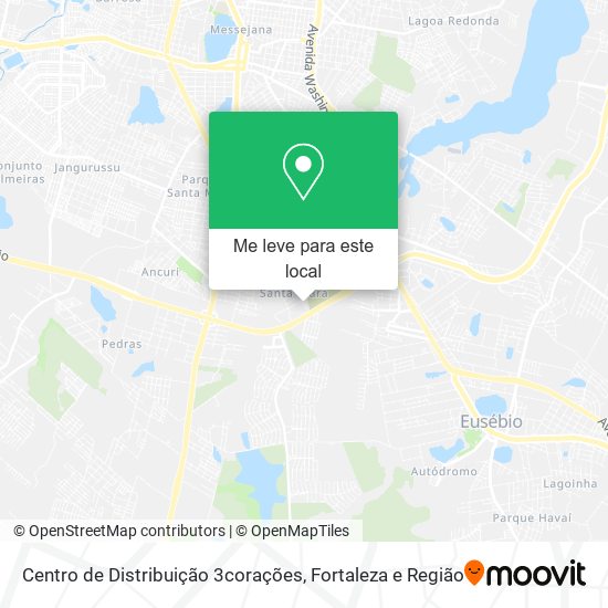 Centro de Distribuição 3corações mapa