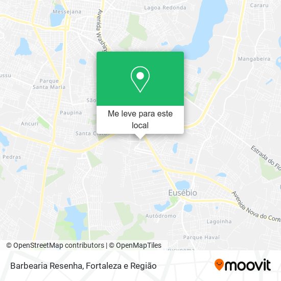 Barbearia Resenha mapa