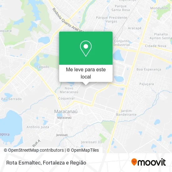 Rota Esmaltec mapa