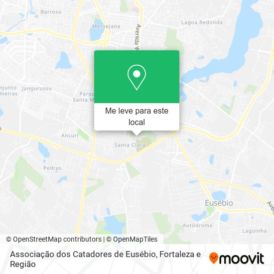 Associação dos Catadores de Eusébio mapa