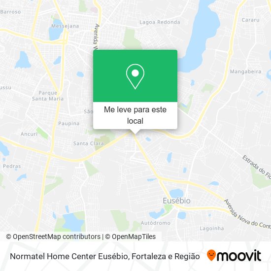 Normatel Home Center Eusébio mapa