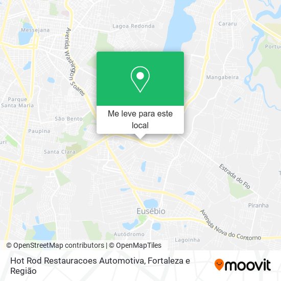 Hot Rod Restauracoes Automotiva mapa