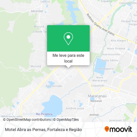 Motel Abra as Pernas mapa