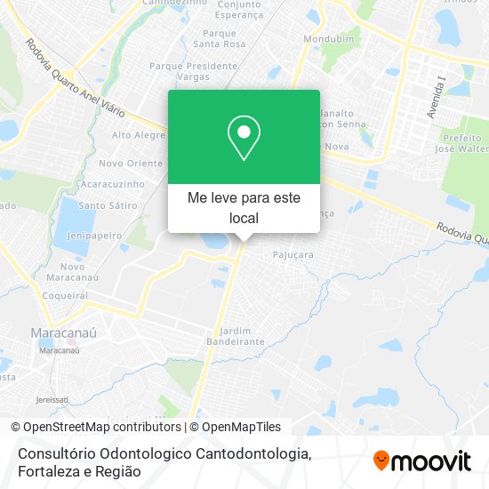 Consultório Odontologico Cantodontologia mapa