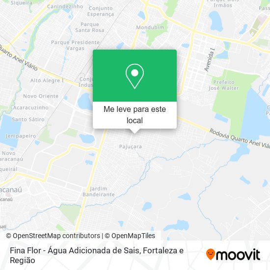 Fina Flor - Água Adicionada de Sais mapa