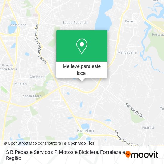 S B Pecas e Servicos P Motos e Bicicleta mapa